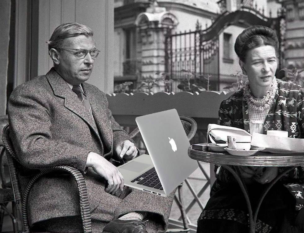 Sartre aan het internetten